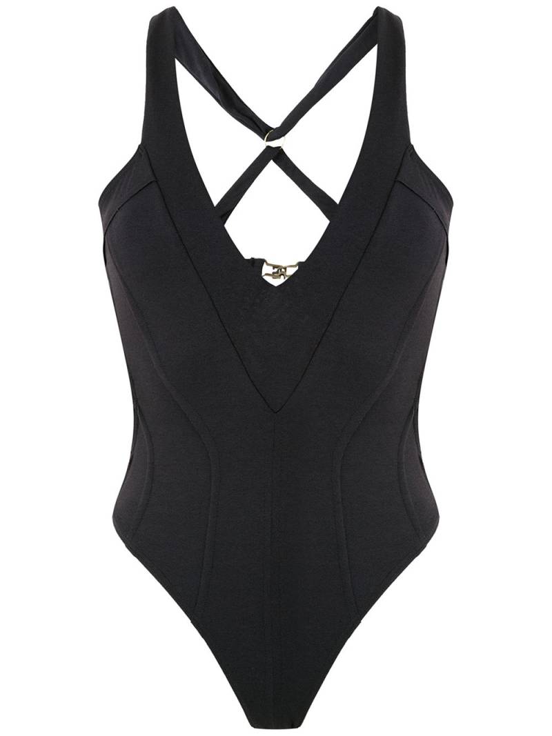 Amir Slama cut out one-piece - Black von Amir Slama