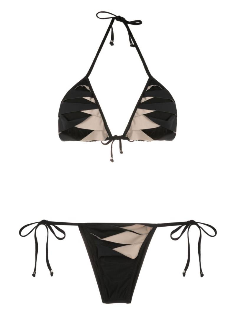 Amir Slama cut-out triangle bikini - Black von Amir Slama