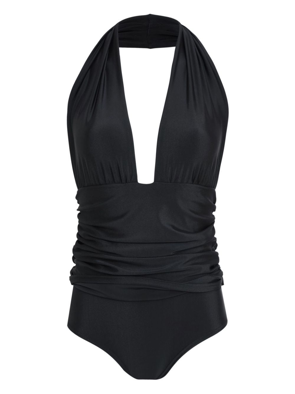 Amir Slama draped swimsuit - Black von Amir Slama