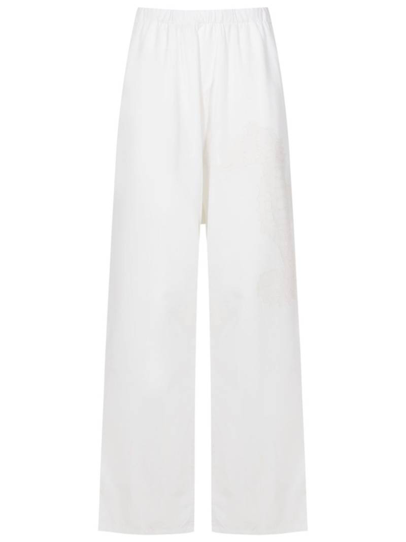 Amir Slama elasticated-waistband straight-leg trousers - White von Amir Slama