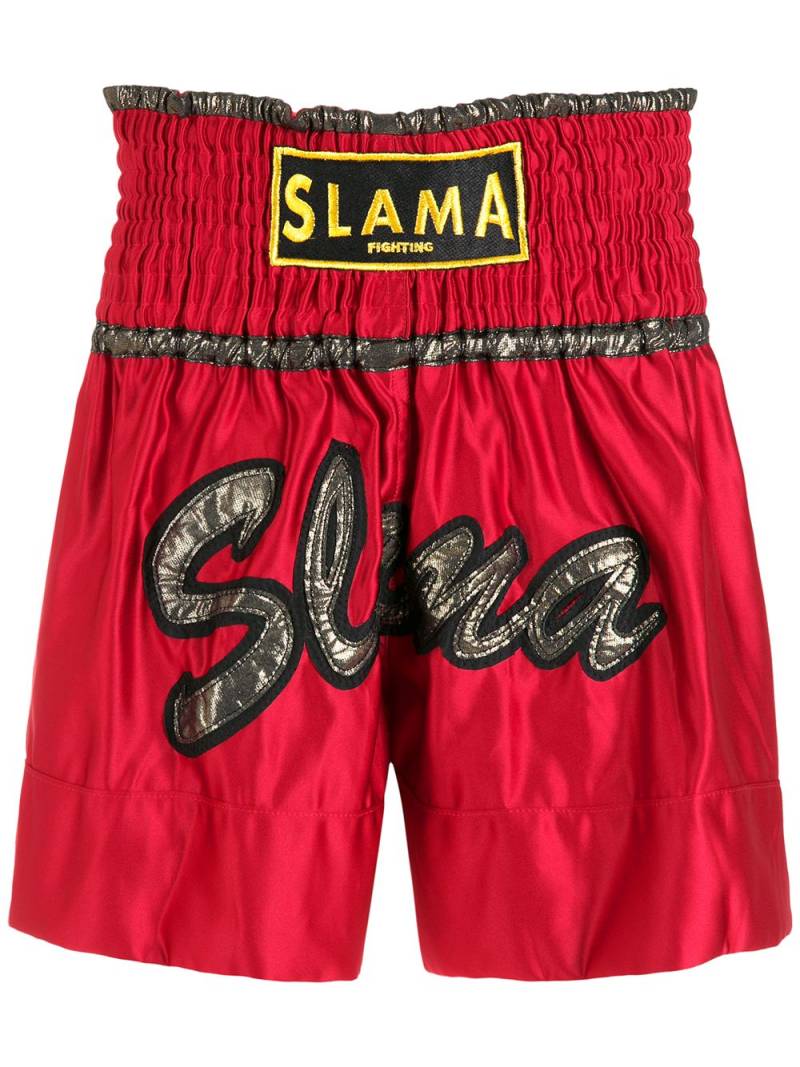 Amir Slama embroidered Luta shorts von Amir Slama