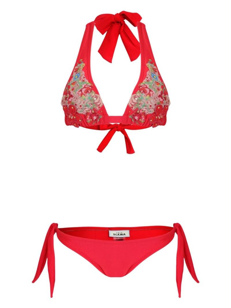 Amir Slama embroidered-motif bikini set von Amir Slama