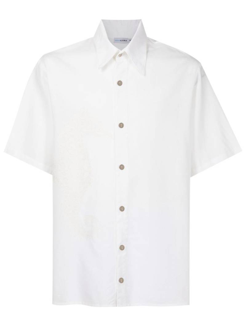 Amir Slama embroidered short-sleeve shirt - White von Amir Slama