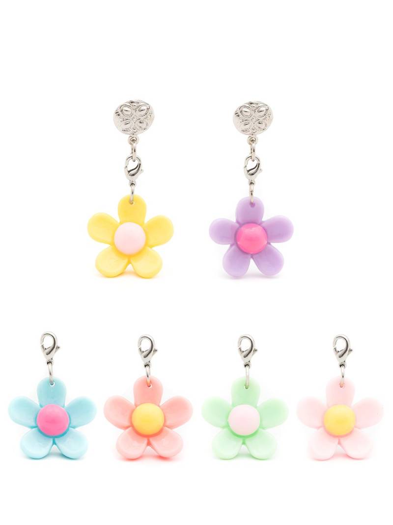 Amir Slama floral-appliqué drop earrings - Multicolour von Amir Slama