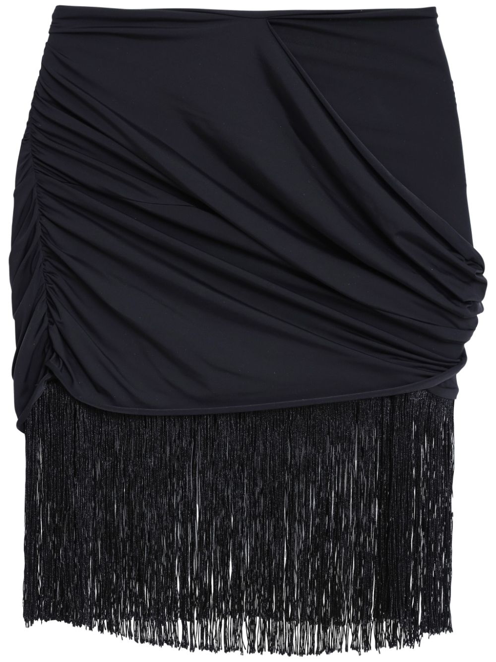 Amir Slama fringe-detail mini skirt - Black von Amir Slama