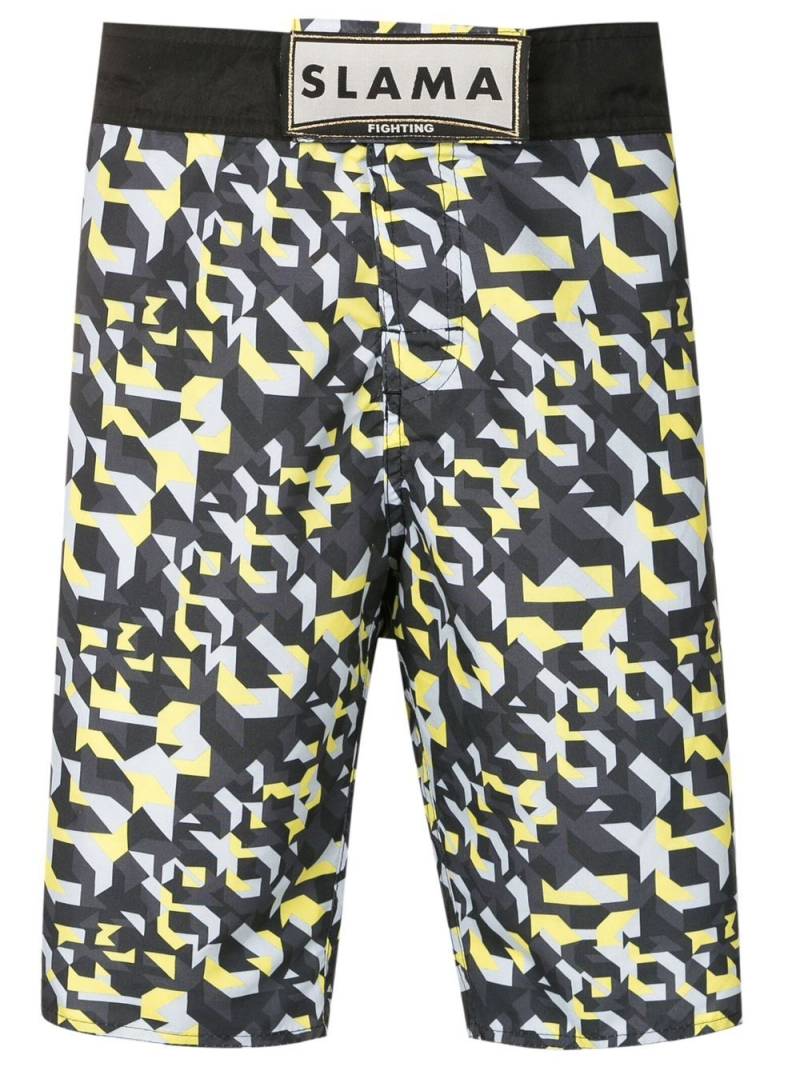 Amir Slama geometric-print Bermuda shorts - Multicolour von Amir Slama