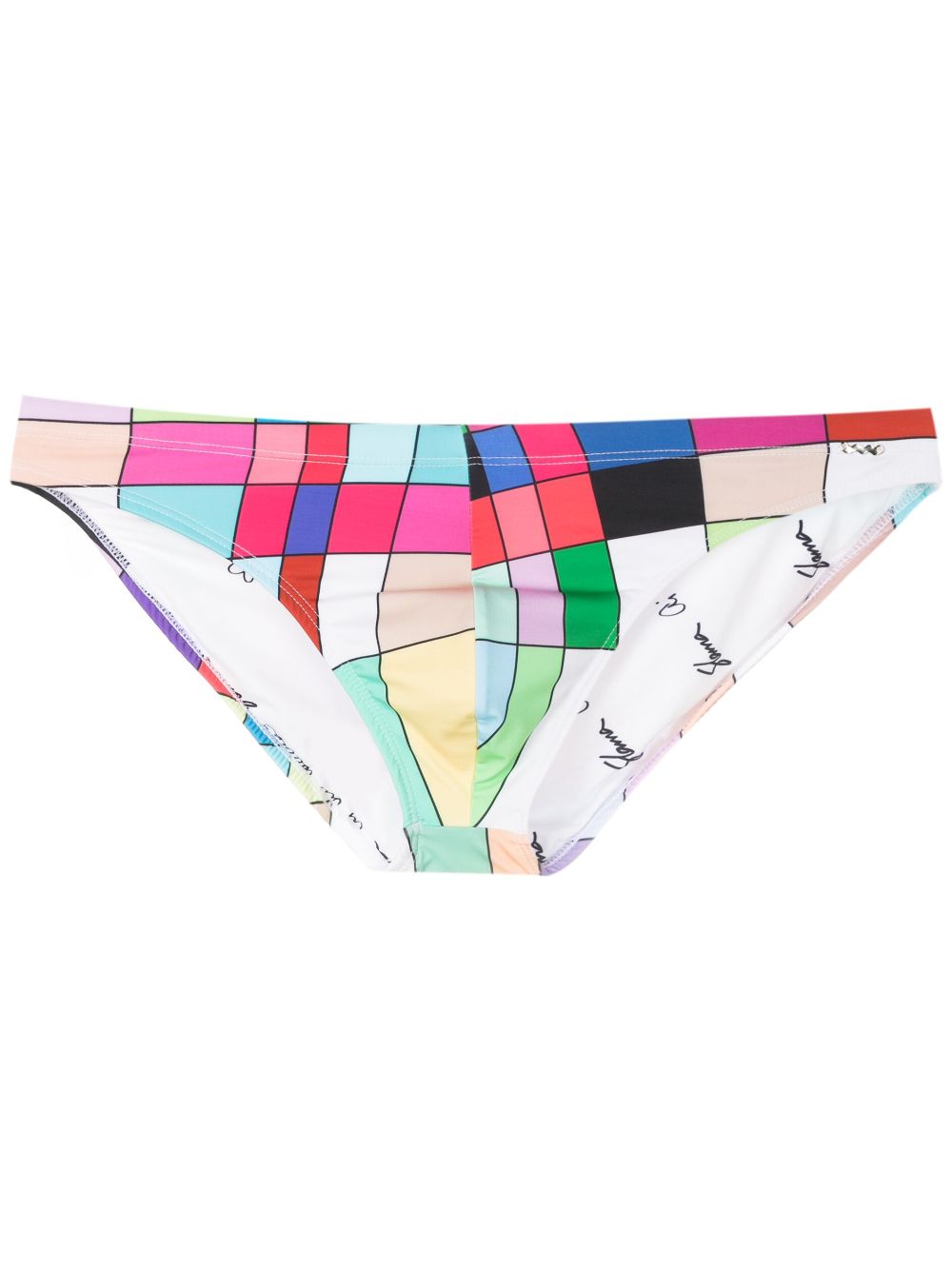 Amir Slama geometric-print swim trunks - Multicolour von Amir Slama