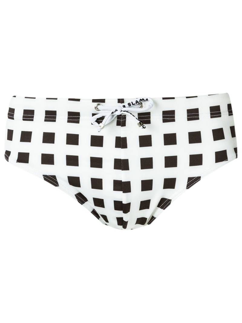 Amir Slama geometric print trunks - White von Amir Slama