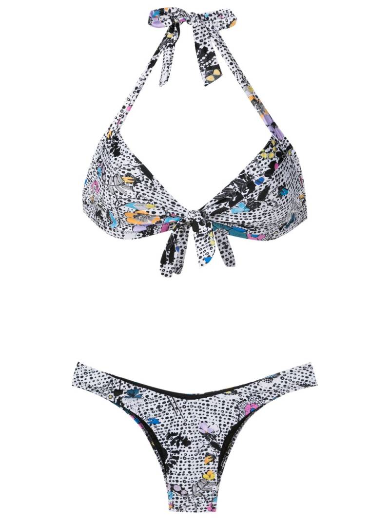 Amir Slama graphic-print bikini set - Multicolour von Amir Slama