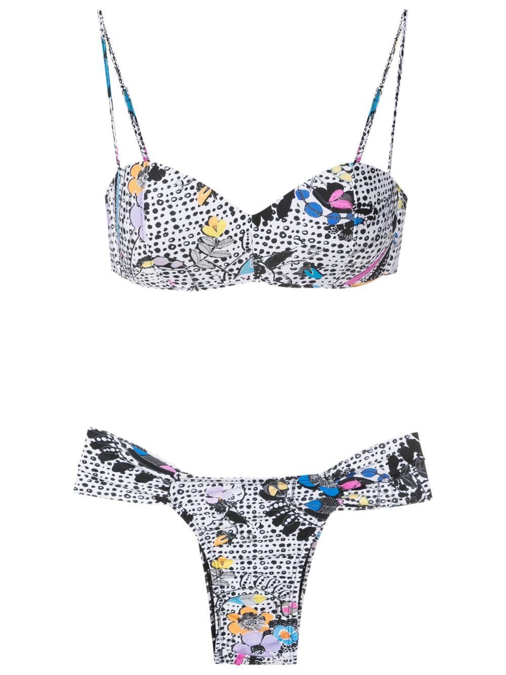 Amir Slama graphic-print bikini set - Multicolour von Amir Slama