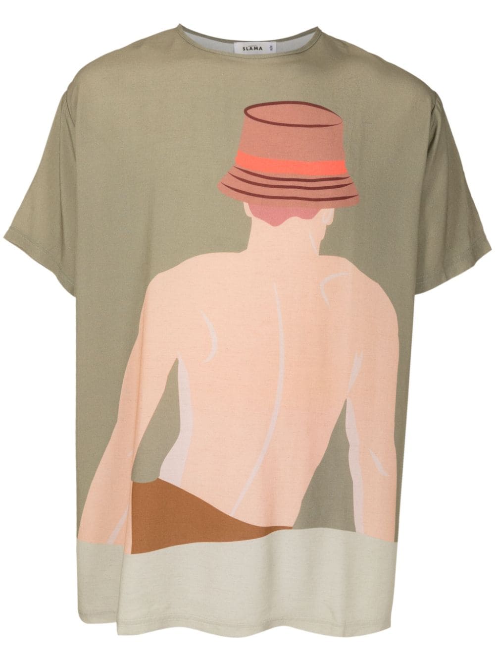 Amir Slama graphic-print short-sleeved T-shirt - Green von Amir Slama