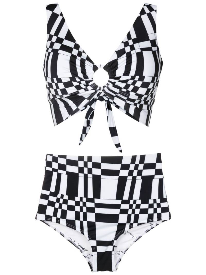 Amir Slama graphic-print two-piece set - Black von Amir Slama