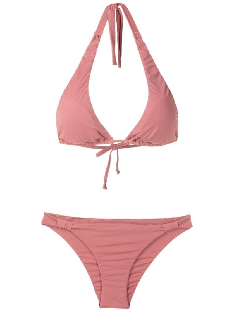 Amir Slama halterneck non-wired bikini set - Neutrals von Amir Slama