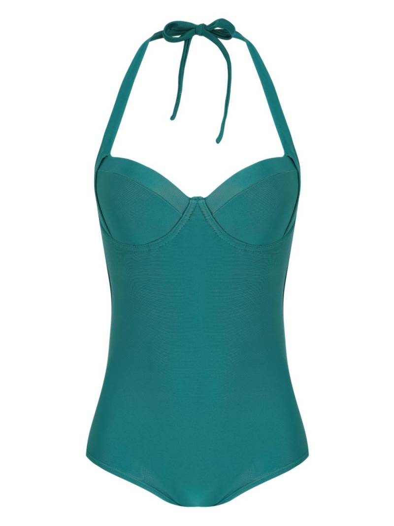 Amir Slama halterneck swimsuit - Green von Amir Slama