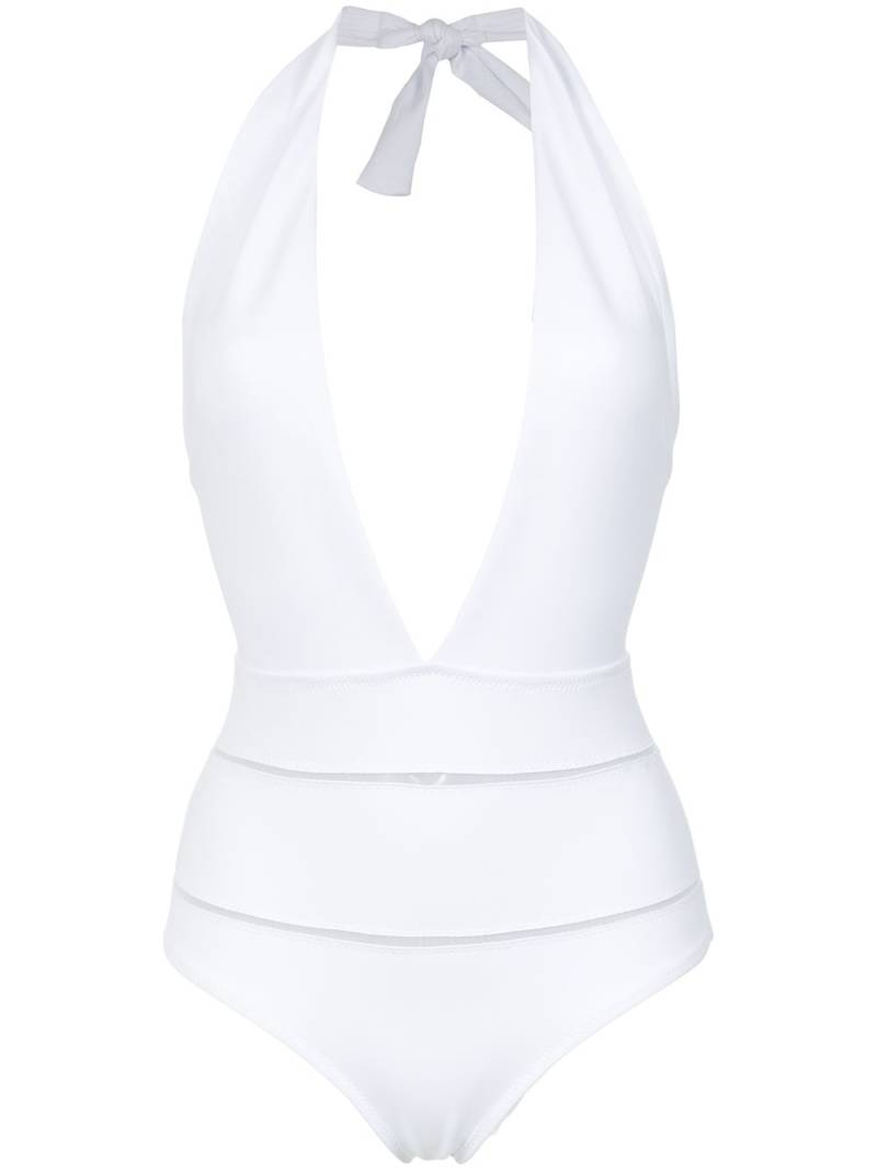 Amir Slama halterneck swimsuit - White von Amir Slama