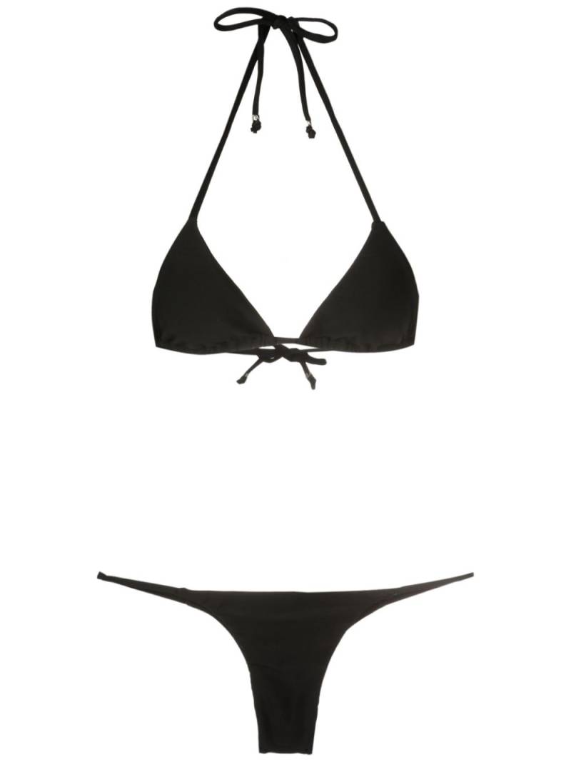 Amir Slama halterneck tie-fastening bikini - Black von Amir Slama