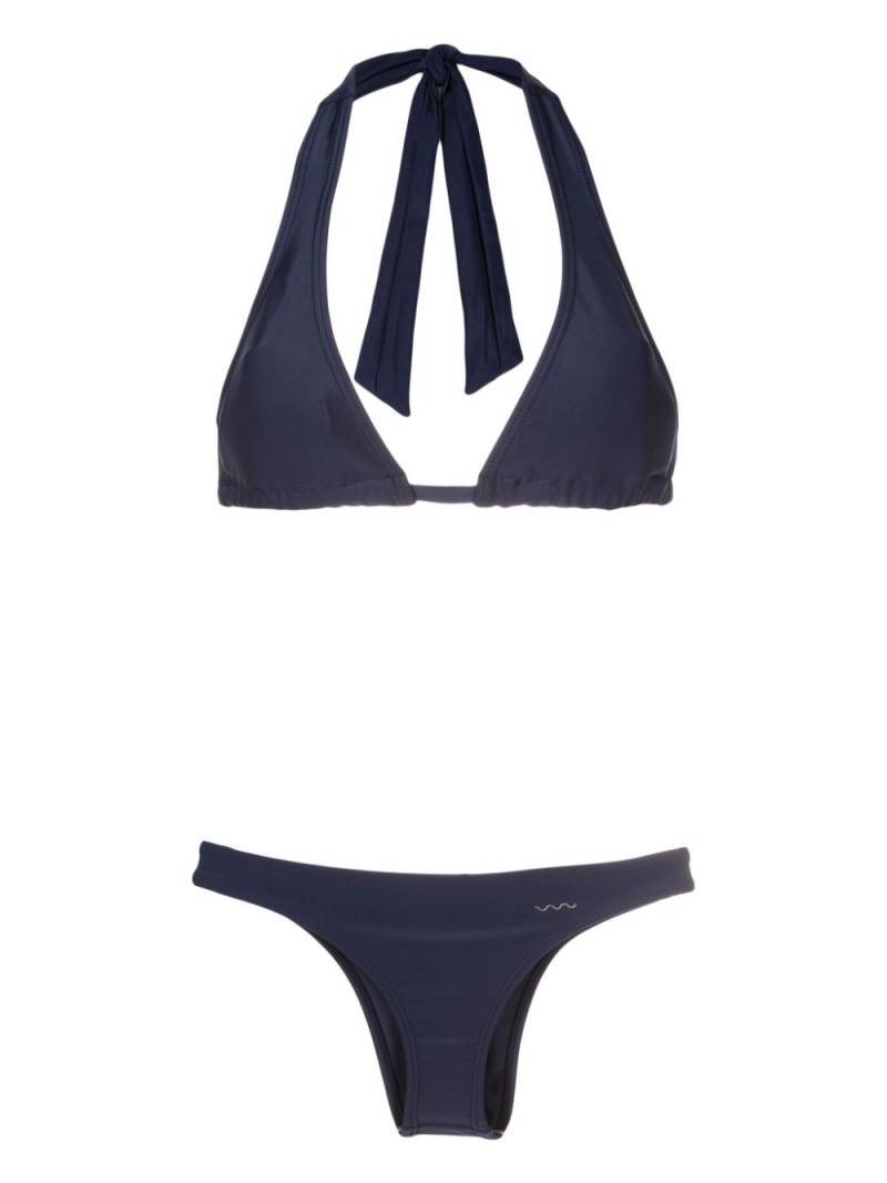 Amir Slama halterneck triangle bikini - Blue von Amir Slama