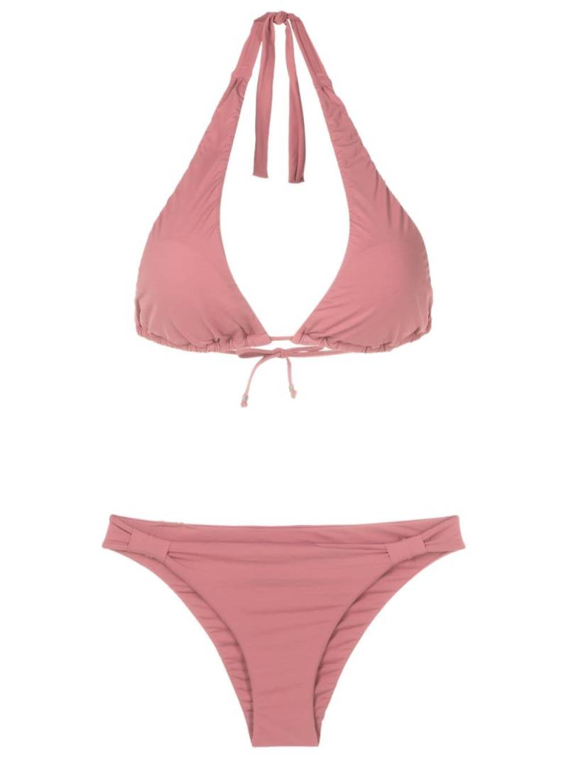 Amir Slama halterneck triangle bikini - Pink von Amir Slama