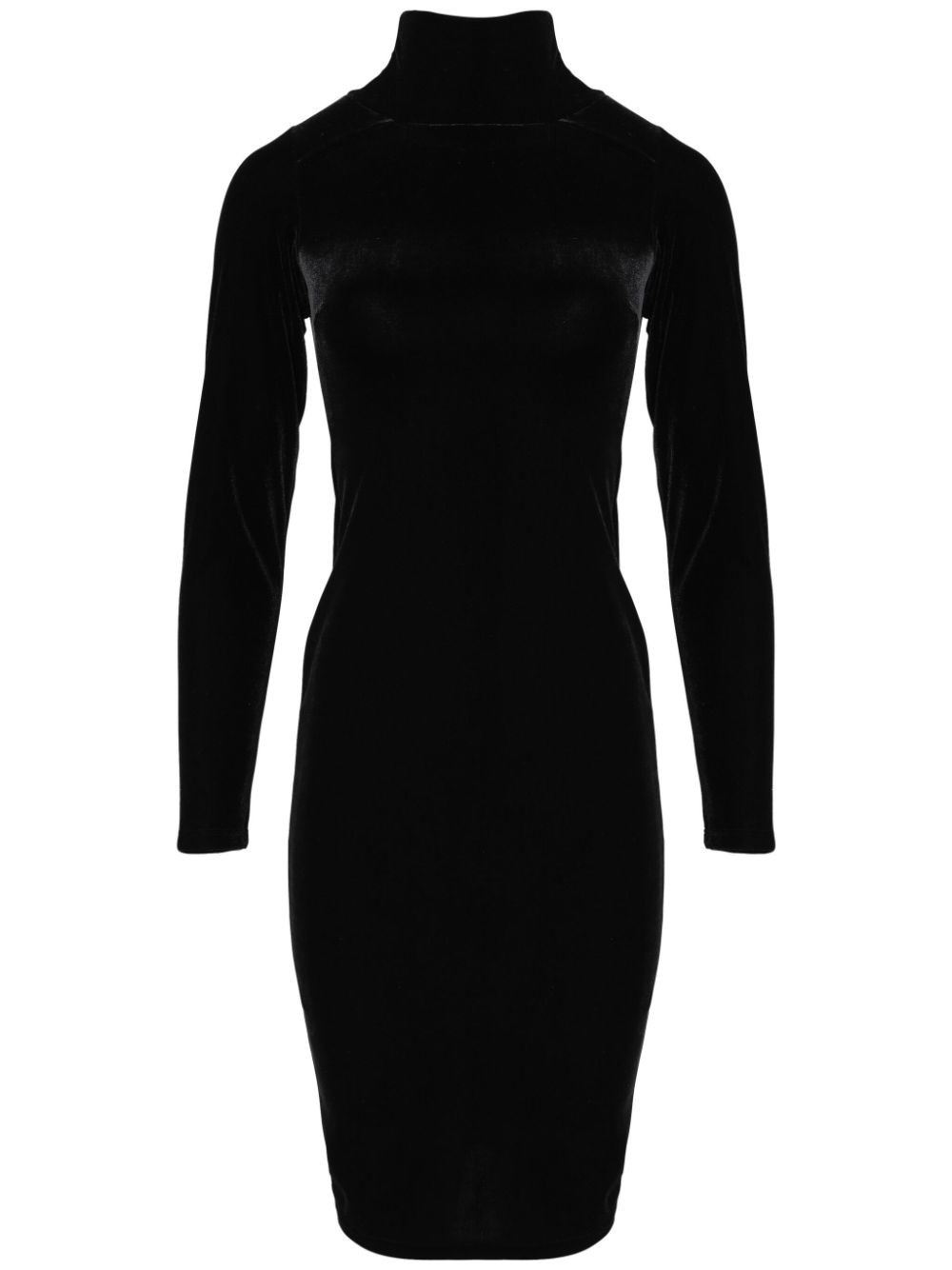 Amir Slama high-neck velvet dress - Black von Amir Slama