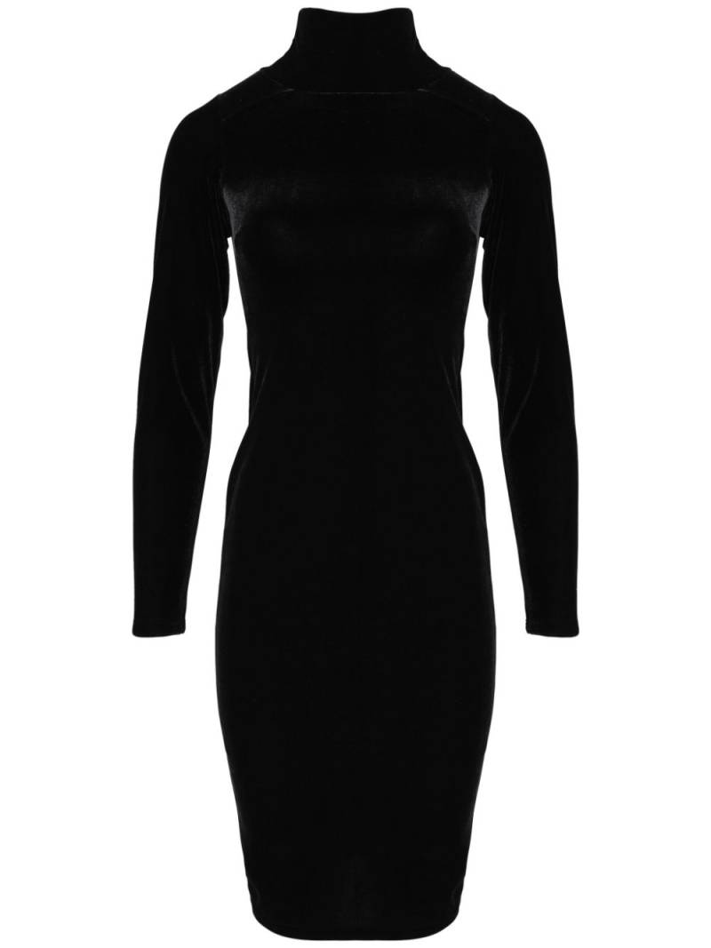 Amir Slama high-neck velvet dress - Black von Amir Slama