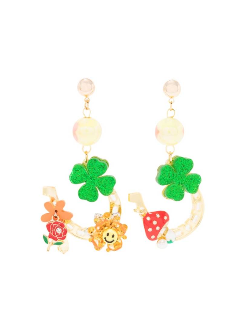 Amir Slama horseshoe-pendant earrings - Multicolour von Amir Slama