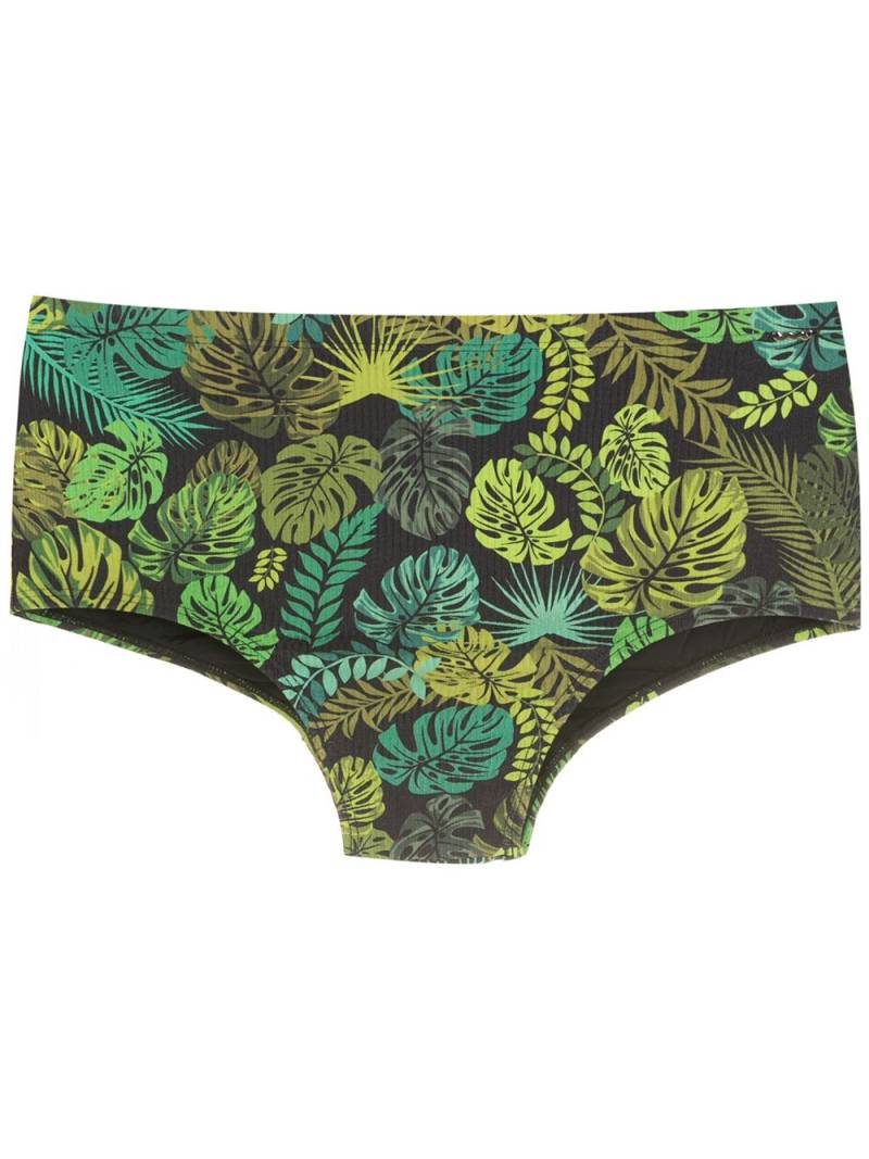 Amir Slama leaf print swim briefs - Green von Amir Slama