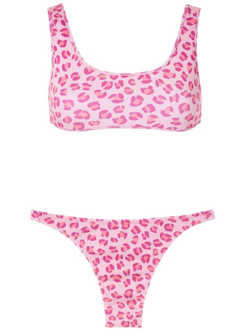 Amir Slama leopard-print two-piece bikini - Pink von Amir Slama