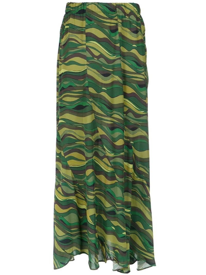 Amir Slama long printed skirt - Green von Amir Slama