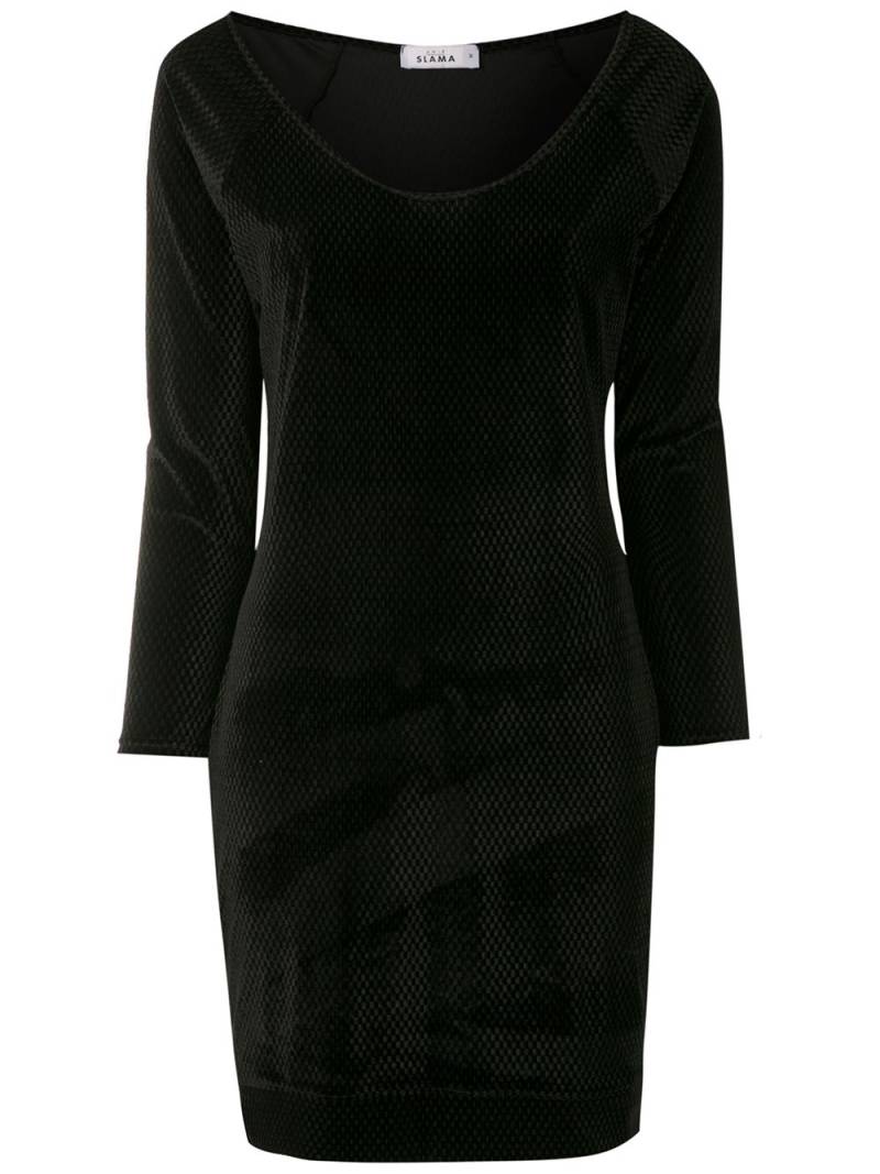 Amir Slama scoop neck tube dress - Black von Amir Slama