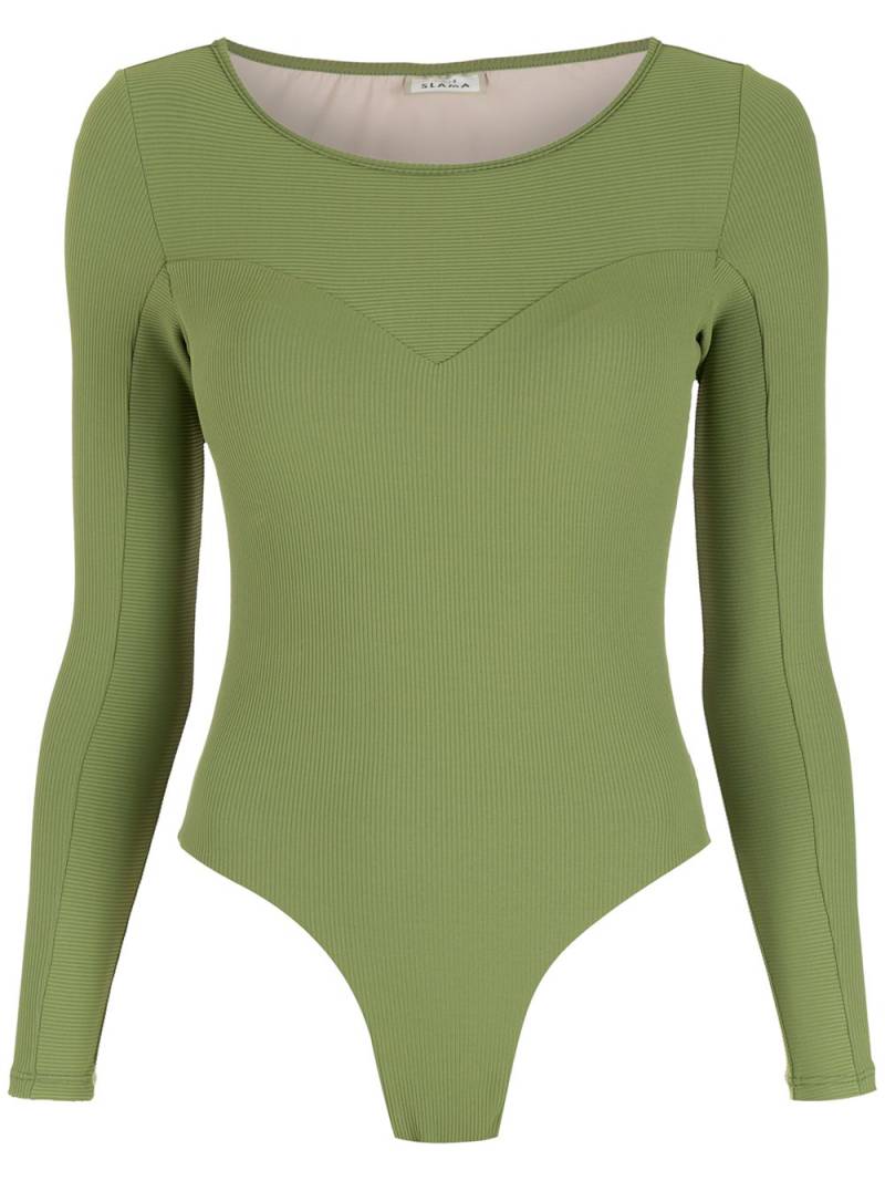 Amir Slama long sleeves bodysuit - Green von Amir Slama