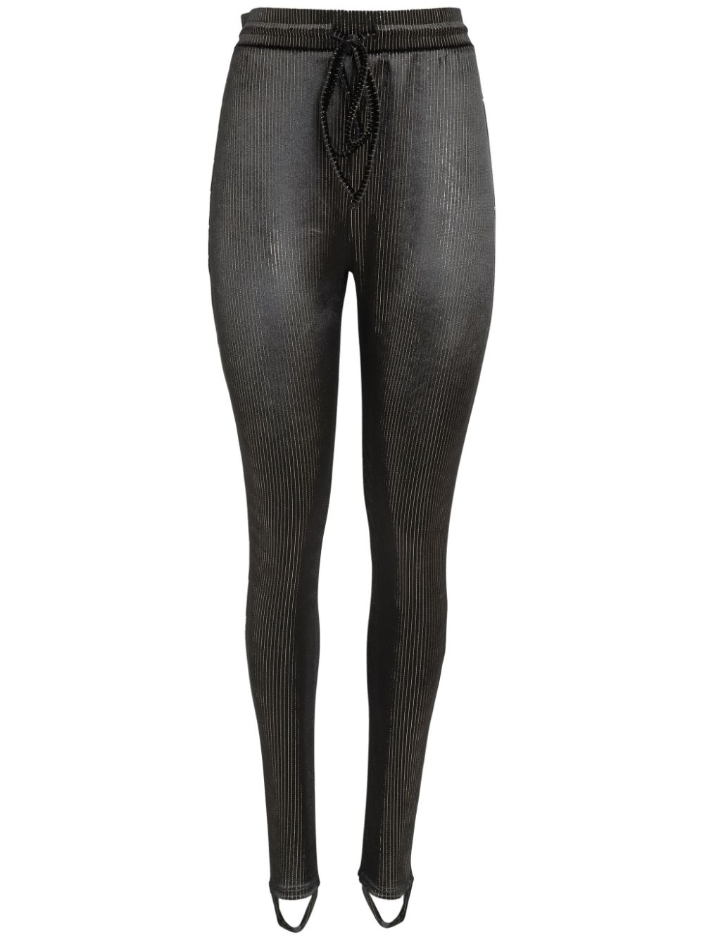 Amir Slama lurex-detail leggings - Black von Amir Slama