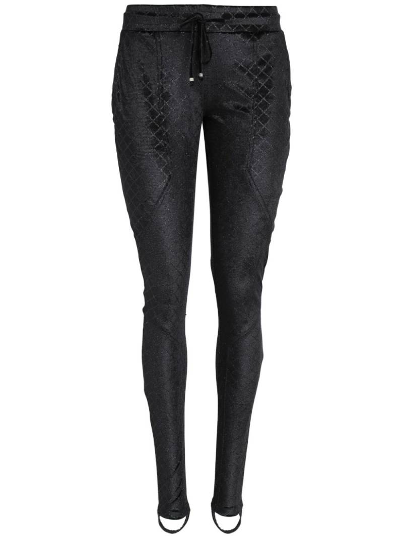 Amir Slama lurex-detail leggings - Black von Amir Slama