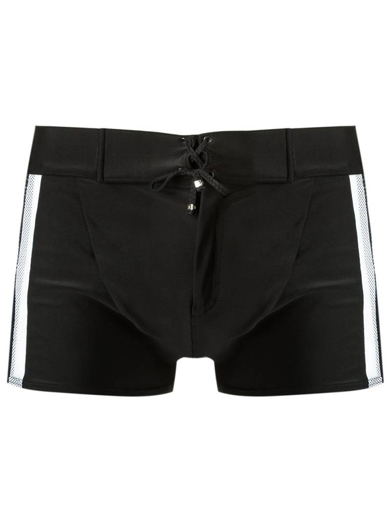 Amir Slama mesh panelled trunks - Black von Amir Slama