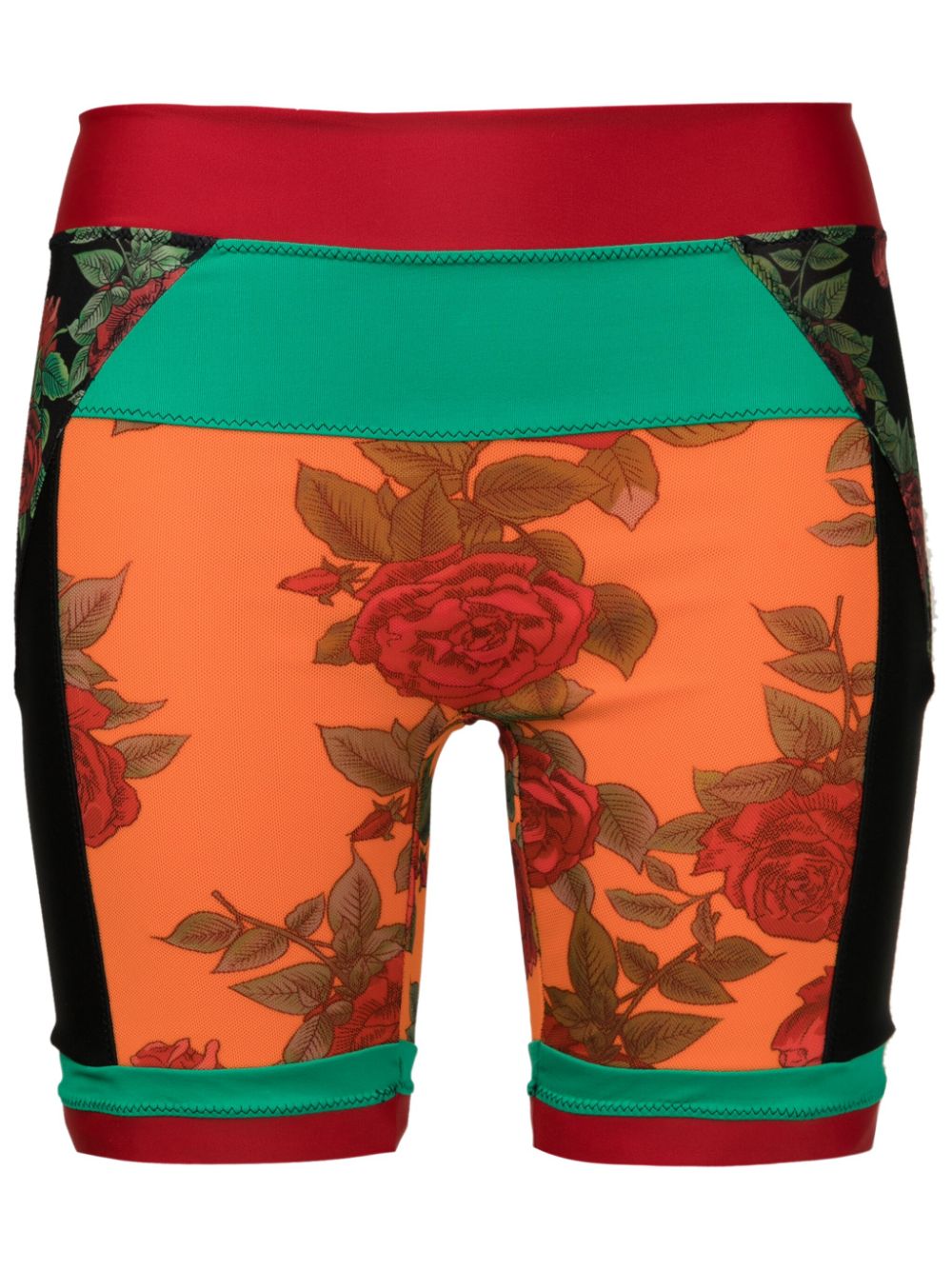 Amir Slama mesh rose-pattern shorts - Multicolour von Amir Slama