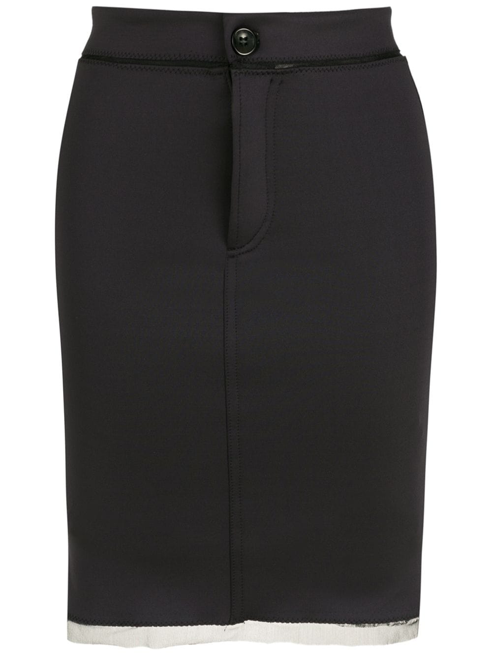 Amir Slama neoprene pencil skirt - Black von Amir Slama