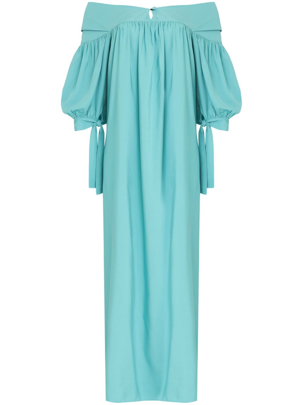 Amir Slama off-shoulder maxi dress - Blue von Amir Slama