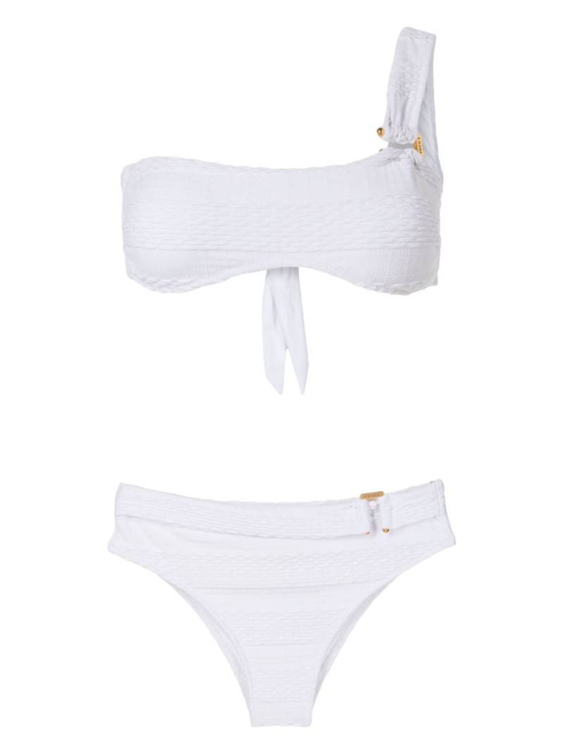 Amir Slama one-shoulder high-waisted bikini - White von Amir Slama