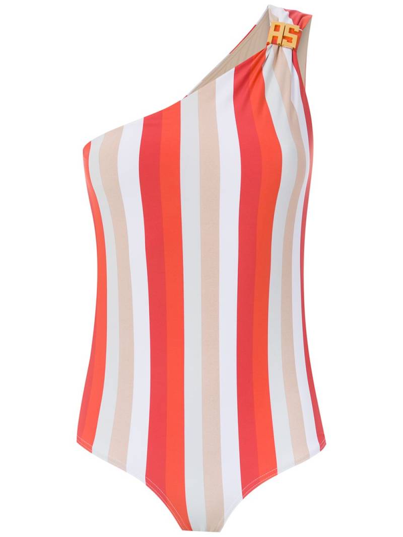 Amir Slama one shoulder swimsuit - Red von Amir Slama