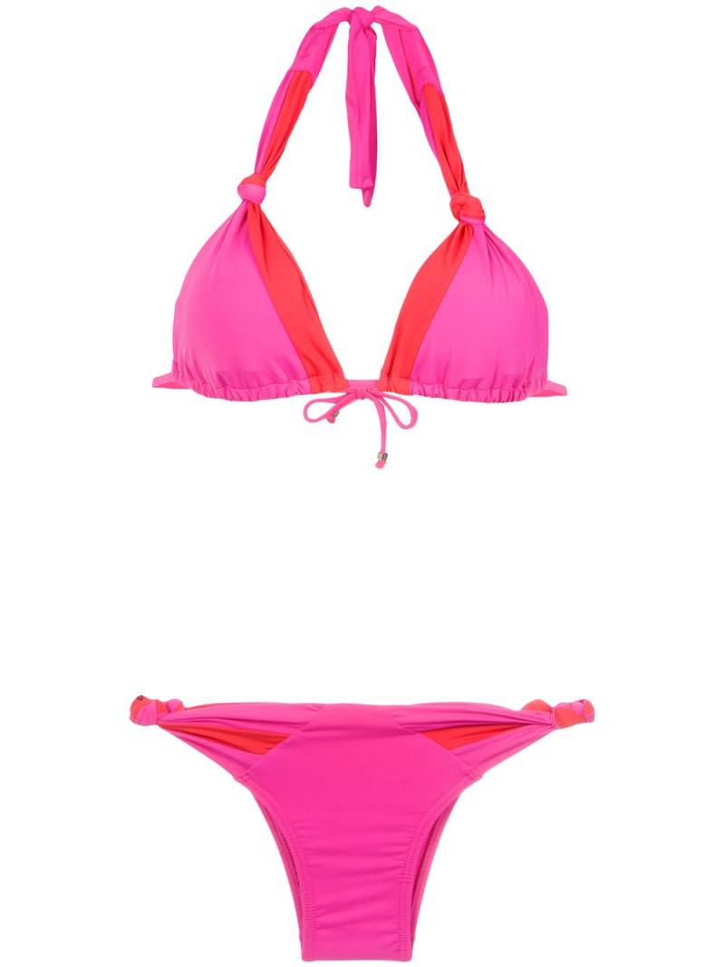 Amir Slama panelled bikini set - Pink von Amir Slama