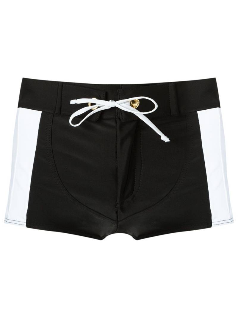 Amir Slama panelled drawstring trunks - Black von Amir Slama