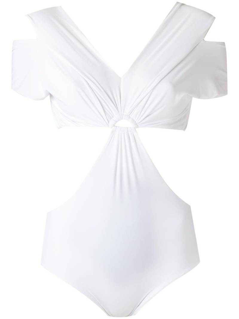 Amir Slama panelled swimsuit - White von Amir Slama