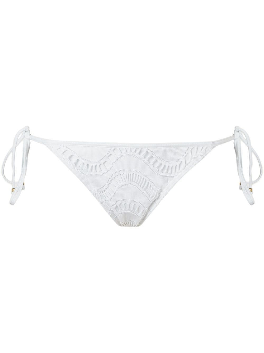 Amir Slama patterned bikini bottom - White von Amir Slama