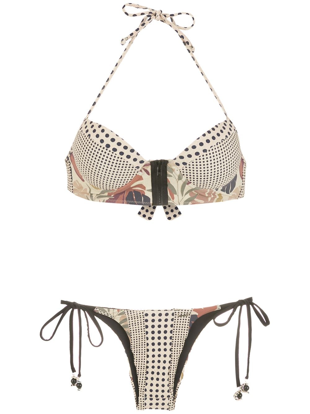 Amir Slama polka-dot print bikini - Neutrals von Amir Slama