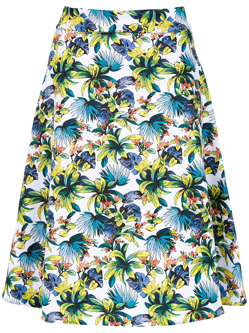 Amir Slama printed a-line skirt - White von Amir Slama