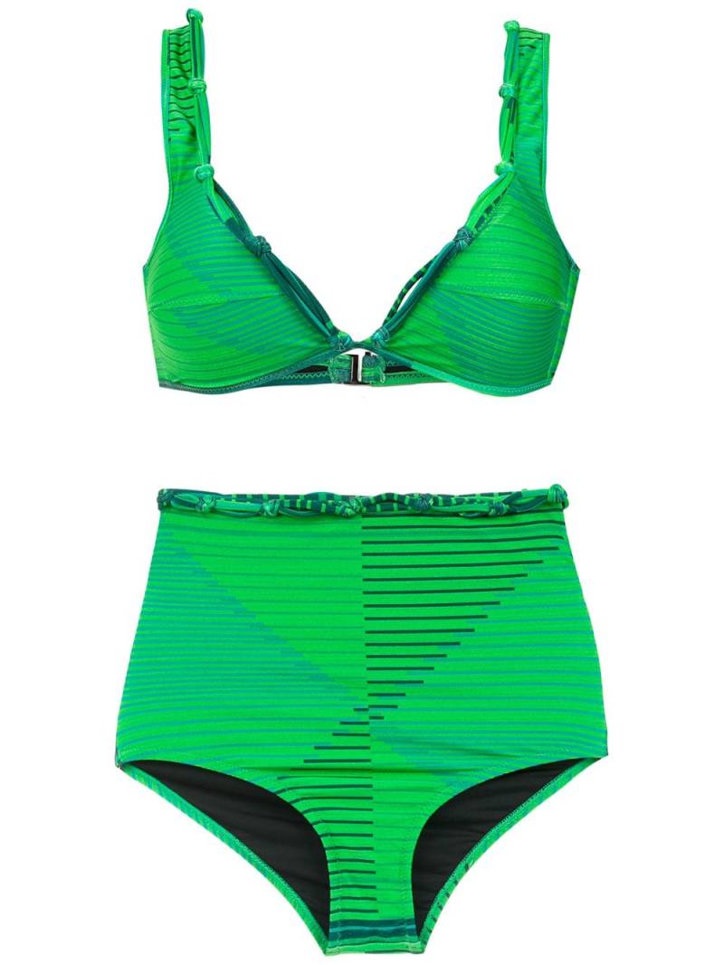 Amir Slama printed bikini set - Green von Amir Slama