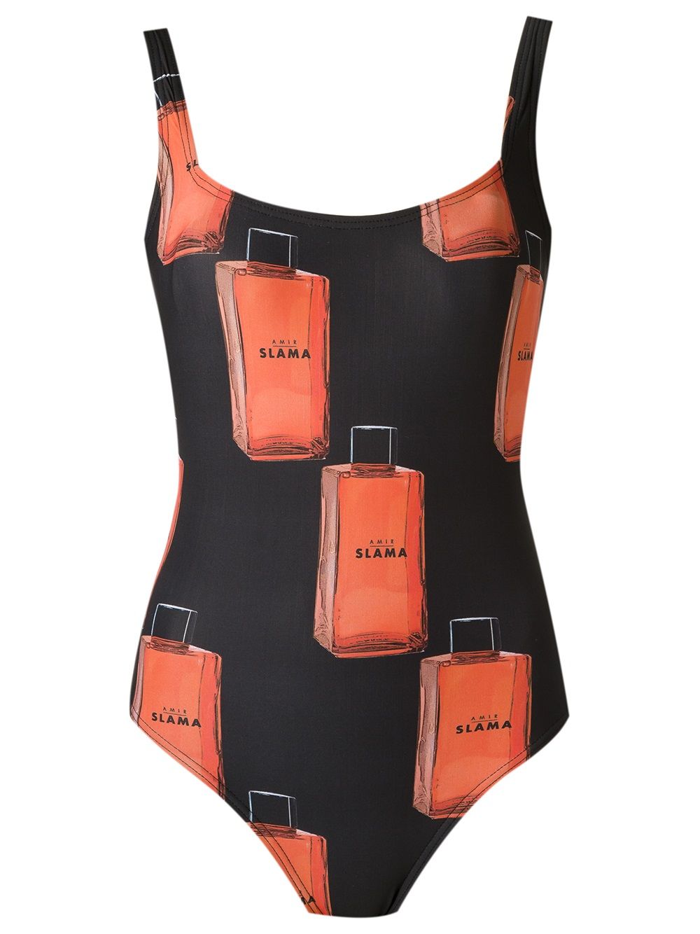 Amir Slama printed swimsuit - Black von Amir Slama