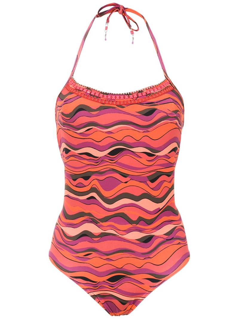 Amir Slama printed swimsuit - Pink von Amir Slama