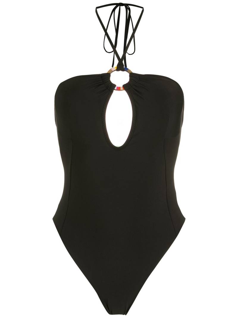 Amir Slama ring-detail swimsuit - Black von Amir Slama