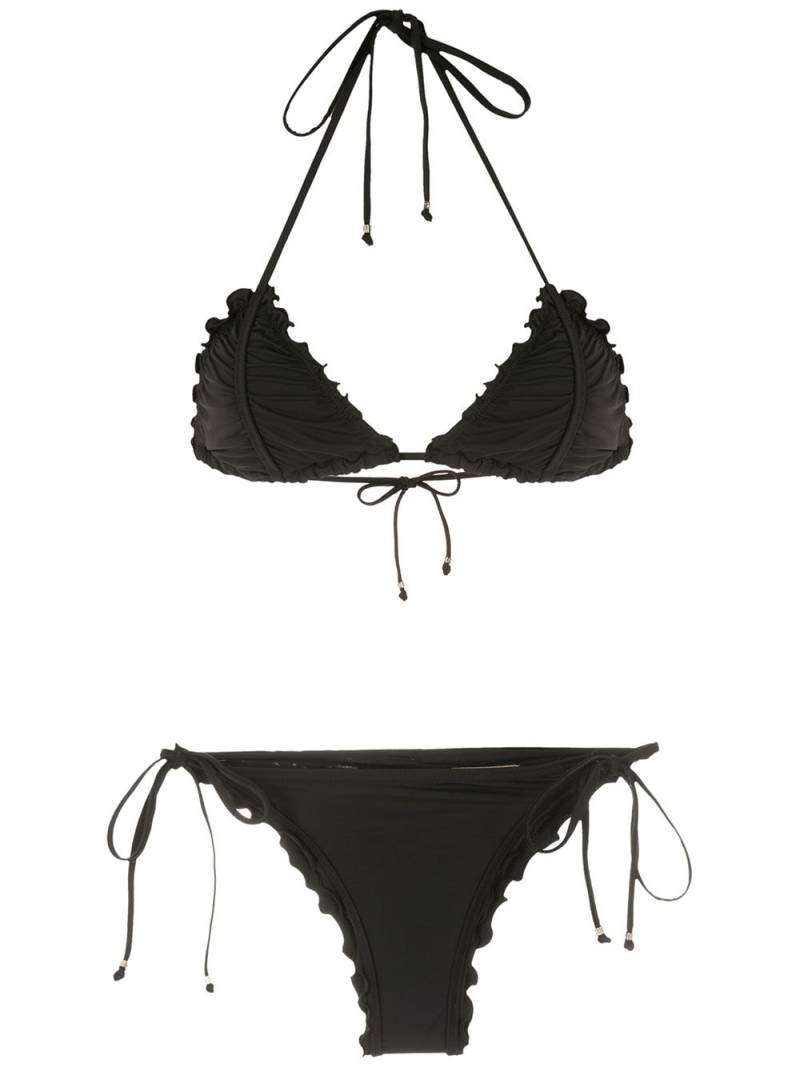 Amir Slama ripple effect bikini set - Black von Amir Slama