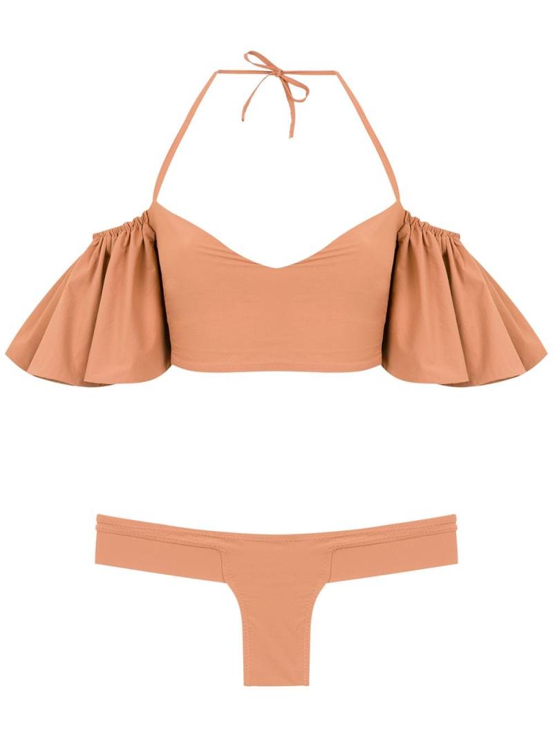 Amir Slama ruffled bikini set - Neutrals von Amir Slama